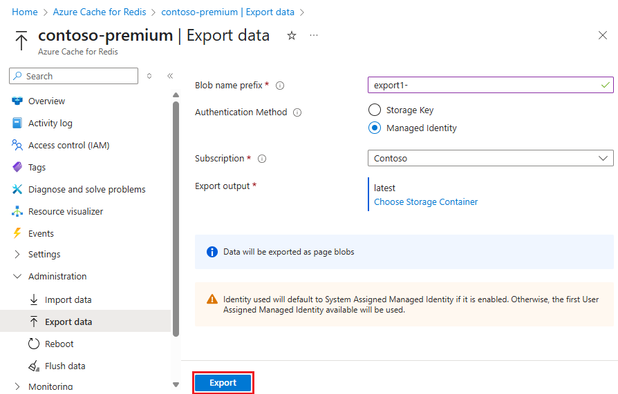 Screenshot of a list of containers with one highlighted and a select button.
